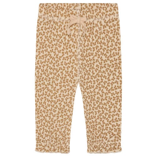 Noppies baby straight gebloemde casual broek lichtbruin Meisjes Katoen - maat 62 afbeelding