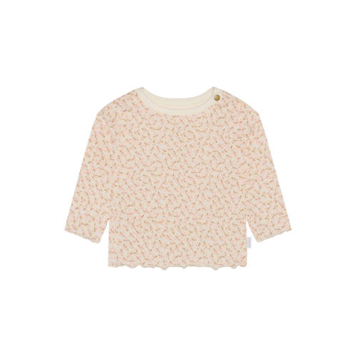Noppies baby longsleeve lichtroze Meisjes Stretchkatoen Ronde hals All over print - maat 74 afbeelding