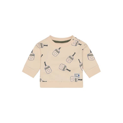 Noppies baby sweater beige All over print - maat 68 afbeelding