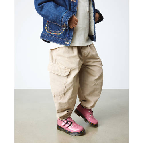 Dr. Martens 8065 lakleren Mary Jane schoenen roze Meisjes Leer Effen - maat 25 afbeelding