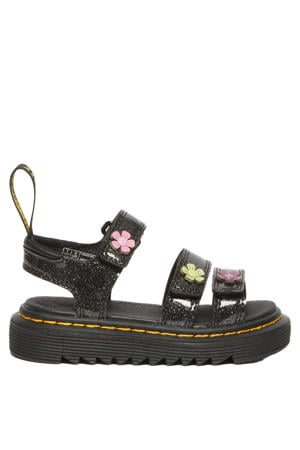 sandalen zwart glitter