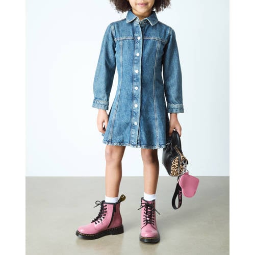 Dr. Martens 1460 leren veterboots roze Meisjes Leer Effen - maat 30 afbeelding