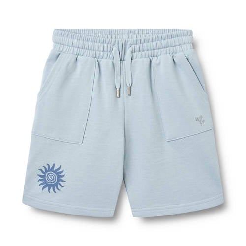 Wheat regular waist sweatshort lichtblauw Korte broek Effen - maat 98 afbeelding