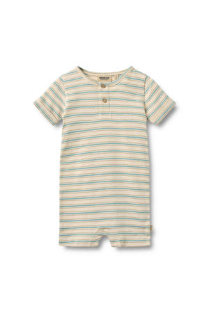 gestreept boxpak beige/blauw