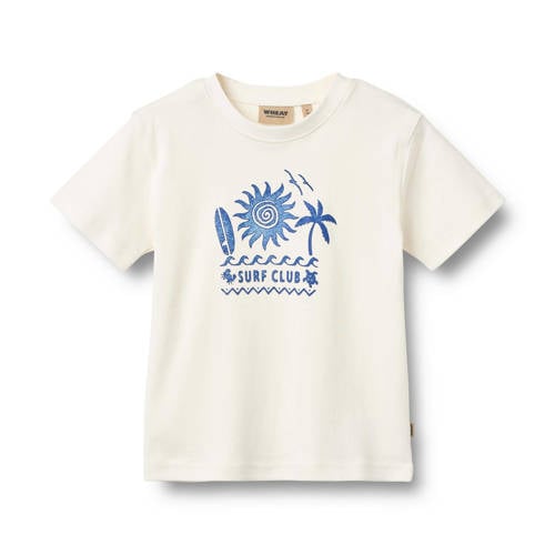 Wheat T-shirt ecru Jongens Katoen Ronde hals Printopdruk - maat 98 afbeelding