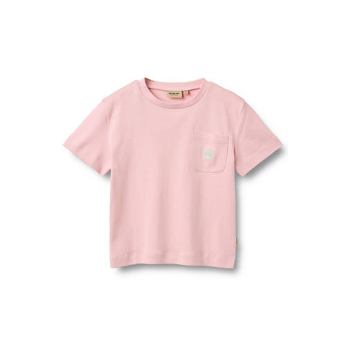 Wheat T-shirt lichtroze Meisjes Katoen Ronde hals Effen - maat 152 afbeelding