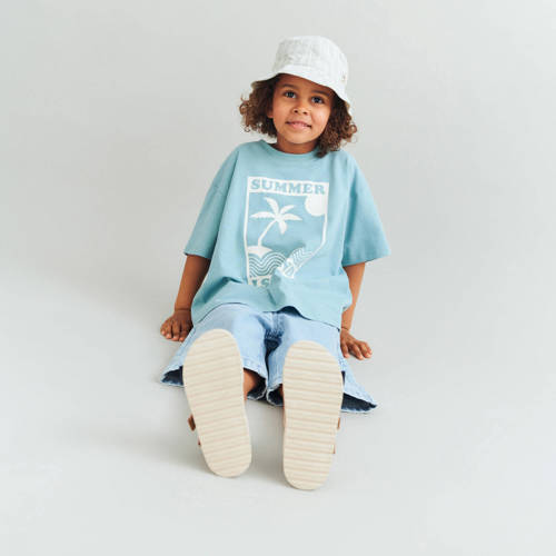 Wheat short light blue denim Korte broek Blauw Effen - maat 104 afbeelding