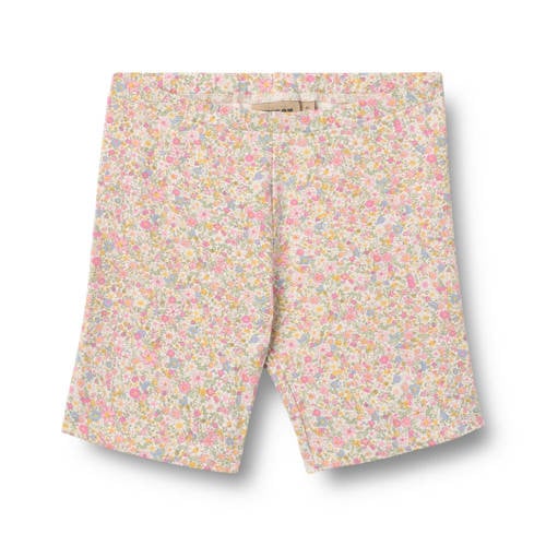 Wheat gebloemde casual short lichtroze Korte broek Meisjes Stretchkatoen - maat 122 afbeelding