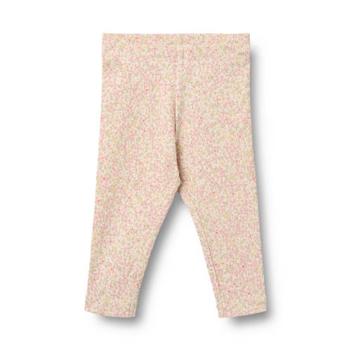 Wheat slim regular waist gebloemde legging lichtroze Meisjes Katoen Bloemen - maat 68 afbeelding