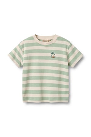gestreepte T-shirt mintgroen