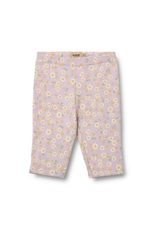 gebloemde casual broek lila