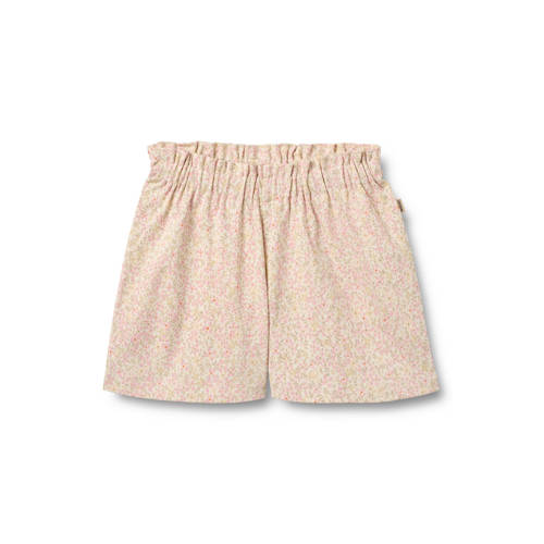 Wheat regular waist gebloemde casual short lichtroze Korte broek Meisjes Katoen - maat 110 afbeelding