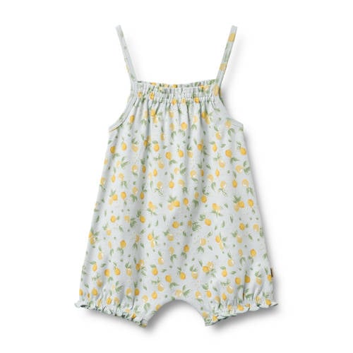 Wheat playsuit mintgroen Meisjes Katoen Vierkante hals All over print