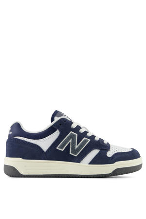 480 suède sneakers zwart/wit