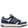 New Balance 480 suède sneakers zwart/wit