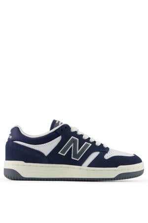 480 suède sneakers donkerblauw/wit