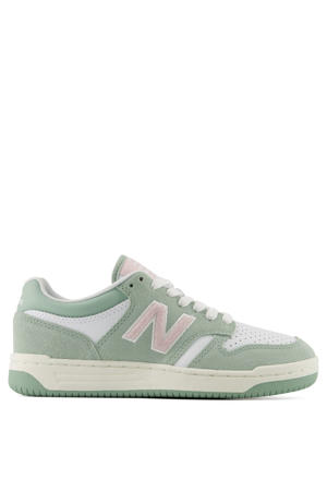 480 suède sneakers mintgroen/wit