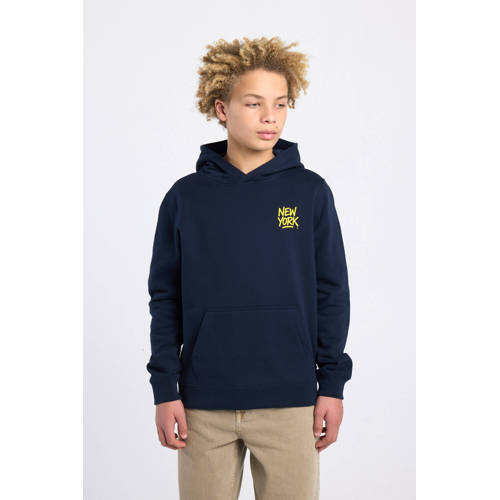 America Today hoodie met backprint donkerblauw Sweater Backprint - maat 146/152 afbeelding