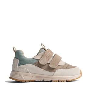 leren sneakers beige/bruin
