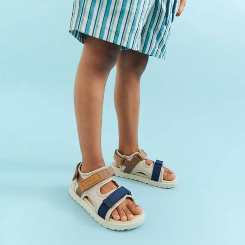 Wheat sandalen beige/bruin/blauw Roze Jongens Imitatieleer - maat 27 afbeelding