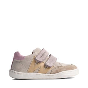 leren sneakers beige