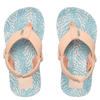 Reef teenslippers blauw/koraal