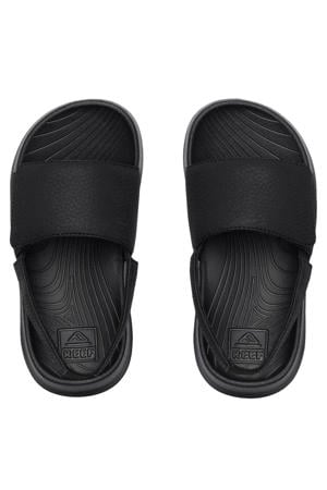 slippers met hielbandje zwart