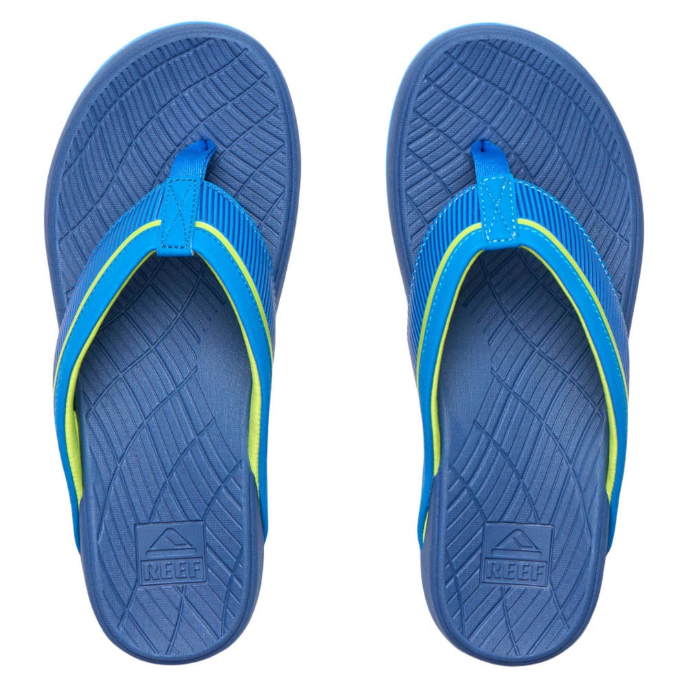 Blauwe jongens Reef teenslippers van 97% rubber plastic/3% textiel