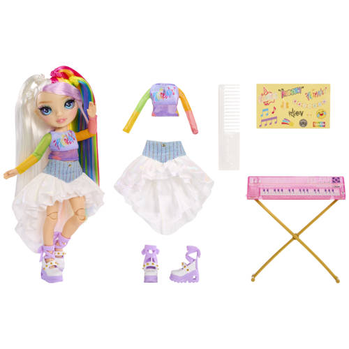 MGA Rainbow High NEW Jr High Fashion Dolls Amaya Modepop afbeelding