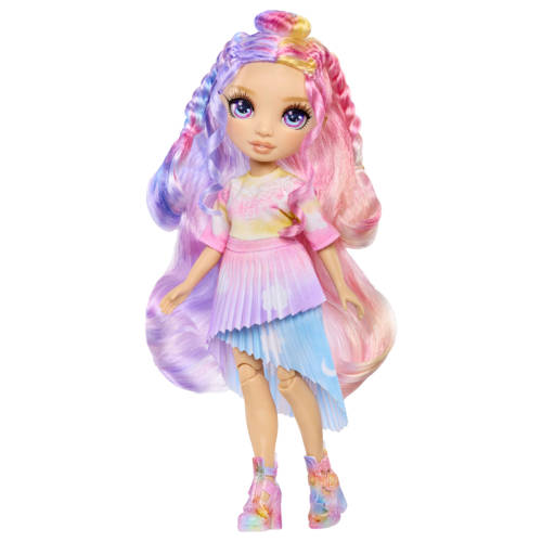 MGA Rainbow High Air Brush & Create Fashion Purple Eye Modepop afbeelding