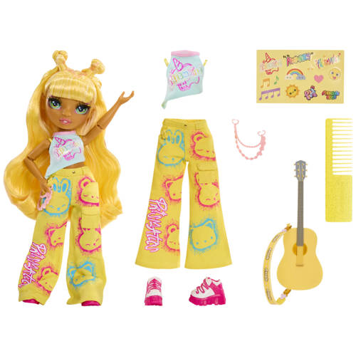 MGA Rainbow High NEW Jr High Fashion Dolls Sunny Modepop afbeelding