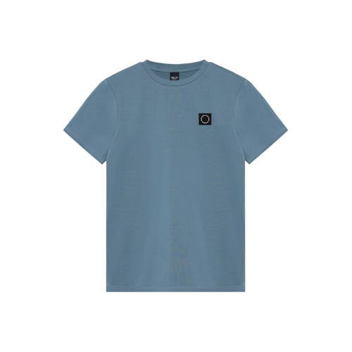 Rellix T-shirt blauw Jongens Stretchkatoen Ronde hals Effen - maat 188 afbeelding