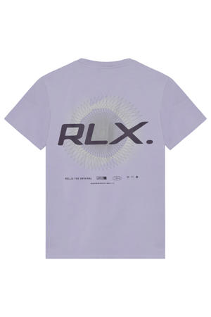 T-shirt met backprint paars