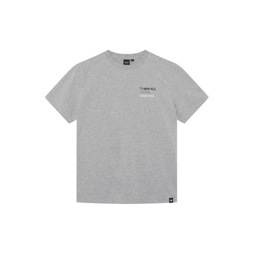 Rellix T-shirt met backprint grijs Jongens Stretchkatoen Ronde hals Backprint - maat 152 afbeelding