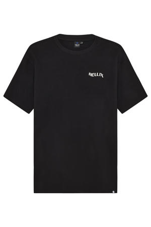 T-shirt met backprint zwart