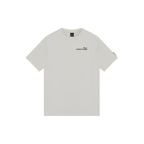 Rellix T-shirt met backprint lichtgrijs Jongens Katoen Ronde hals Backprint - maat 188 afbeelding