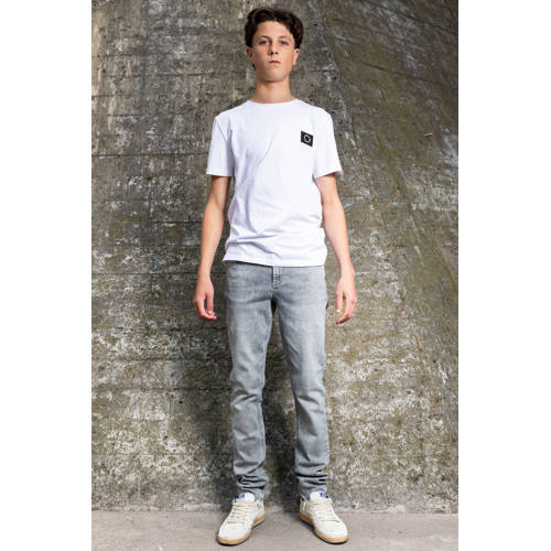 Rellix straight leg jeans grey denim Grijs Jongens Stretchdenim Effen - maat 164 afbeelding