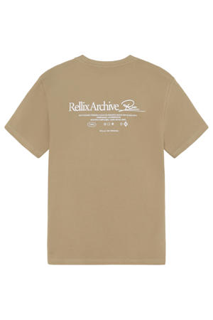 T-shirt met backprint zand