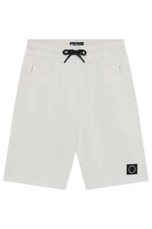 regular waist sweatshort lichtgrijs