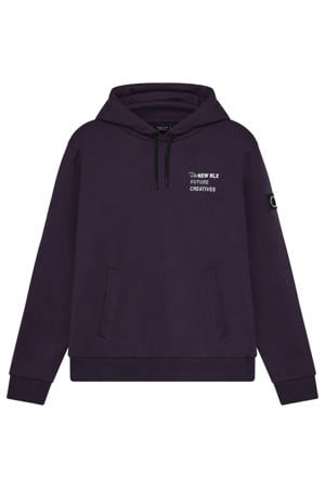 hoodie met backprint paars