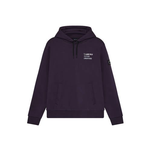 Rellix hoodie met backprint paars Sweater Jongens Katoen Capuchon Backprint - maat 152 afbeelding