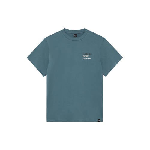 Rellix T-shirt met backprint blauw Jongens Katoen Ronde hals Backprint - maat 176 afbeelding