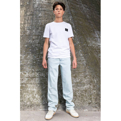 Rellix straight leg jeans light blue denim Blauw Effen - maat 164 afbeelding