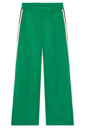wide leg casual broek groen