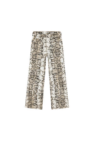 high waist wide leg jeans zand
