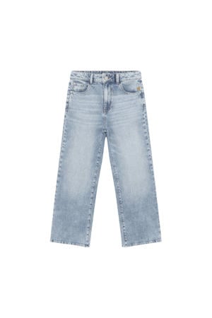 high waist wide leg jeans light blue denim