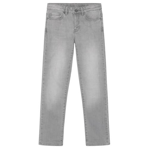 Indian Blue Jeans straight leg jeans grey denim Grijs Effen - maat 164 afbeelding