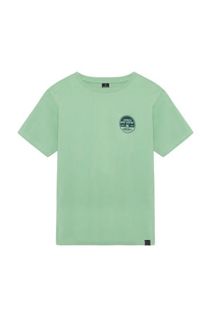 T-shirt met backprint groen
