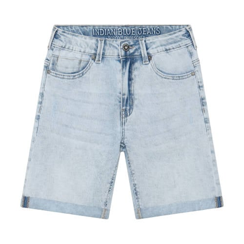 Indian Blue Jeans denim regular waist short light blue denim Korte broek Blauw - maat 176 afbeelding