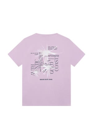 T-shirt met backprint lila